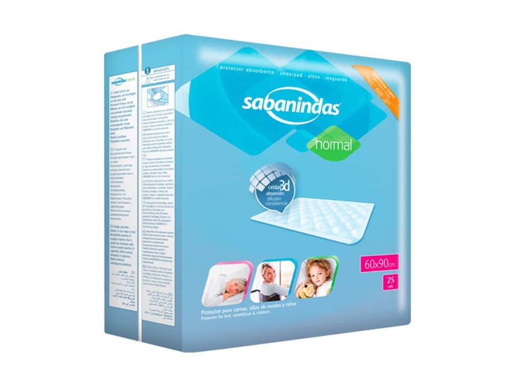 Sabanindas - Protectores De Camas - 60 X 90 Cm - Normal - 25 Unidades