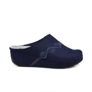 Mule Inverness Strass bleu marine