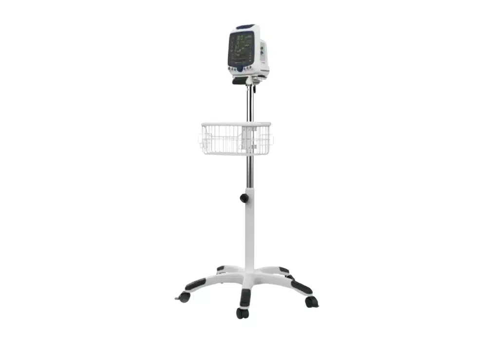 Chariot mobile pour moniteur patient
