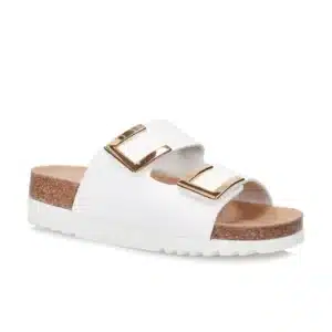 Sandale Monterey 2 straps Blanche