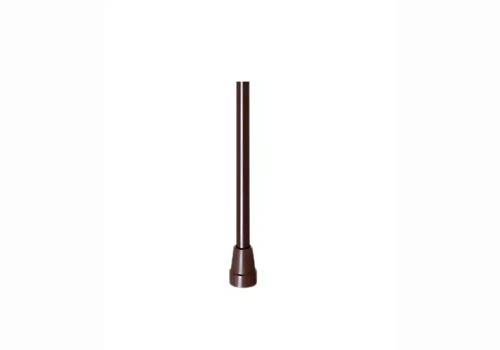 Canne réglable en aluminium noir manche en bois (3)