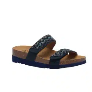 Sandale Zafirah Canvbeads Navy Bluemulti