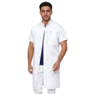 Blouse homme col officier manche courte