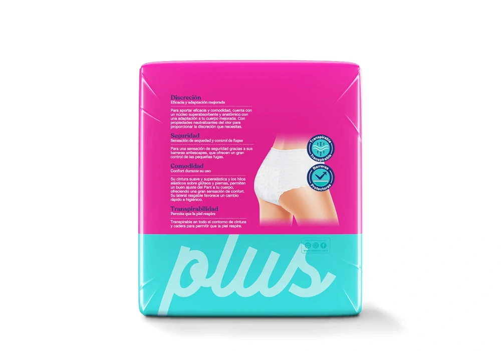 Culotte Absorbante Indasec Discreet Pant Plus (2)