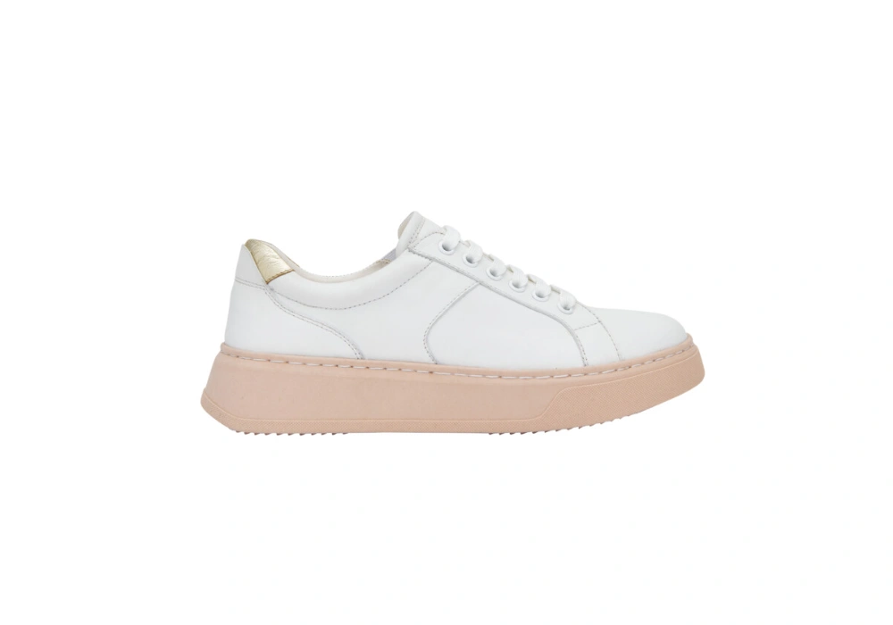 Sneakers scholl Brooklyn Laces blanc/Rose (1)
