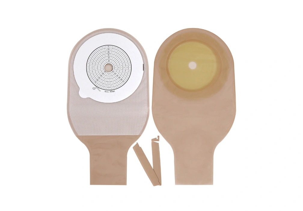 Poche d’iléostomie avec pince (une pièce) – 80 mm  (1)