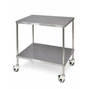 Chariot à instruments à 2 plateaux