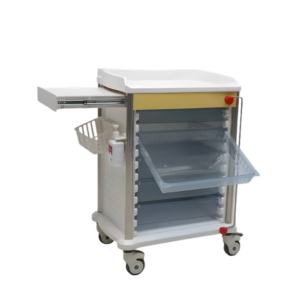 Chariot à médicaments 7 tiroirs compartimentés