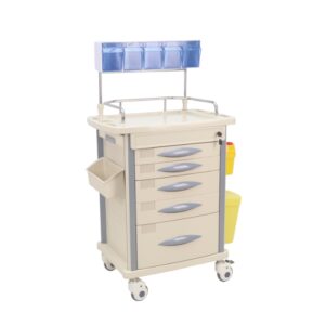 Chariot d'anesthésie à 1 plateau