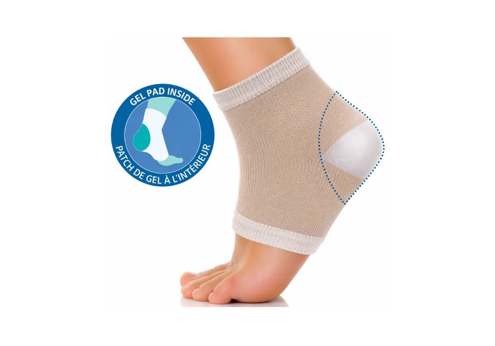 Chaussette avec coussinet en gel talon