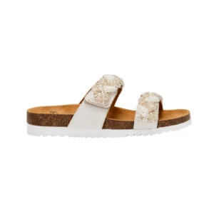 Sandale Nice MicroBead Blanc