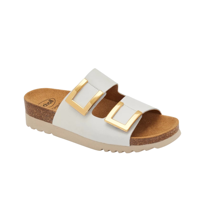 Sandales Monterey 2 Straps en cuir blanc