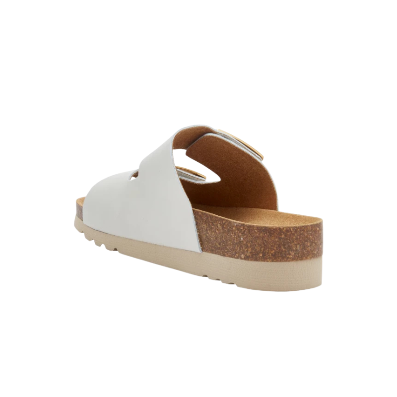 Sandales Monterey 2 Straps en cuir blanc