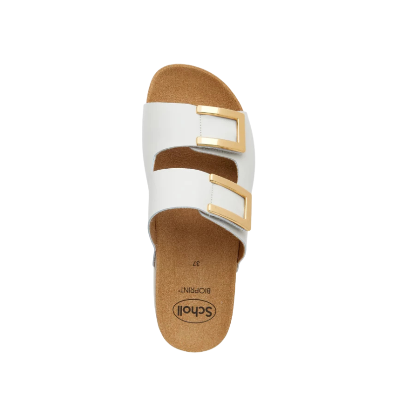 Sandales Monterey 2 Straps en cuir blanc